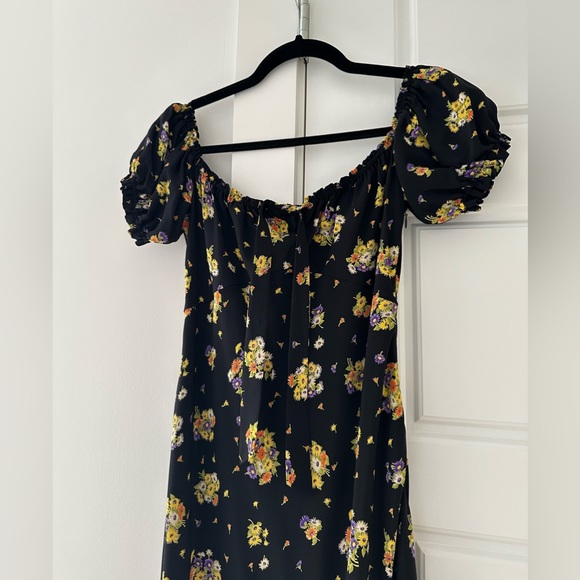 Alessandra Rich floral silk midi dress - Picture 2 of 6